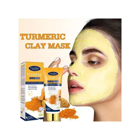 Turmeric Face mask Brightening Clay Mask Organic Mud Anti-acne Moisturizing Clay Facial mask Beauty Care for all Skin