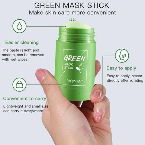 Original Green Mask Clay Stick Mask for Blackhead Removal And Oil Control Purifying Cleansing Stick