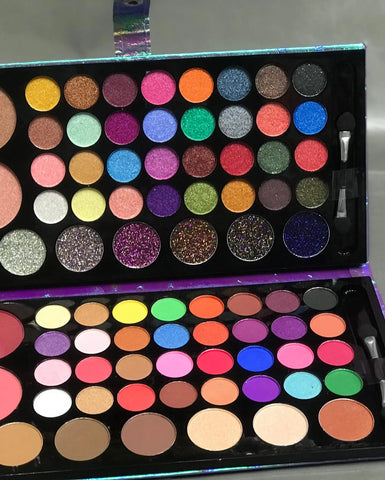 82 Colors Makeup Eyeshadow Palette Nude and Glitter eyeshadow Kit with Blush On all in 1 Makeup kit makeup kit for all girls and women