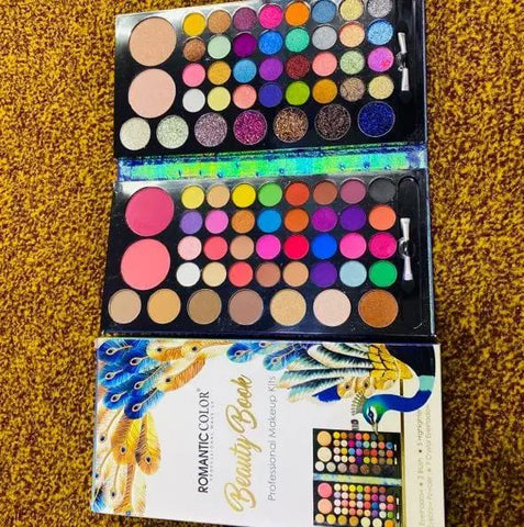82 Colors Makeup Eyeshadow Palette Nude and Glitter eyeshadow Kit with Blush On all in 1 Makeup kit makeup kit for all girls and women