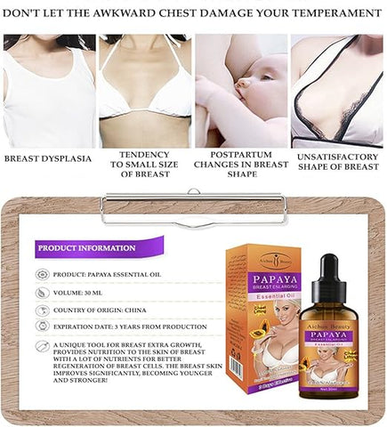 AICHUN BEAUTY Aichun Beauty Natural Papaya Breast Enhancer Essential Oil 30ml