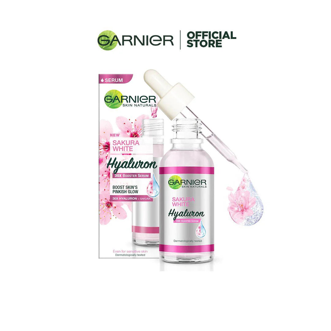 Garnier Sakura Glow Hyaluron Booster Facial Serum 30ml