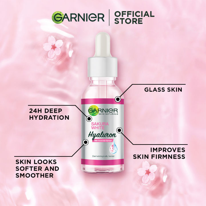 Garnier Sakura Glow Hyaluron Booster Facial Serum 30ml